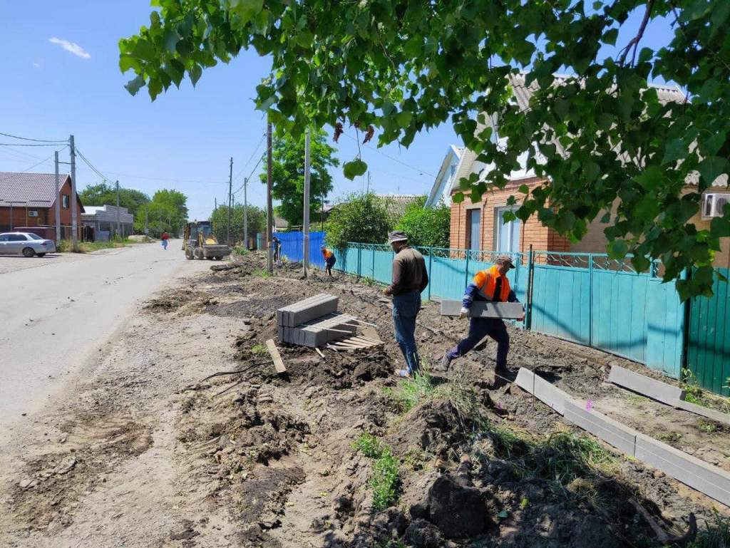 В селе Самарское начался ремонт улицы Переездной и Кагальницкого переулка