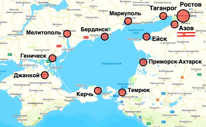 Азов войдёт в транспортное кольцо вокруг Азовского моря