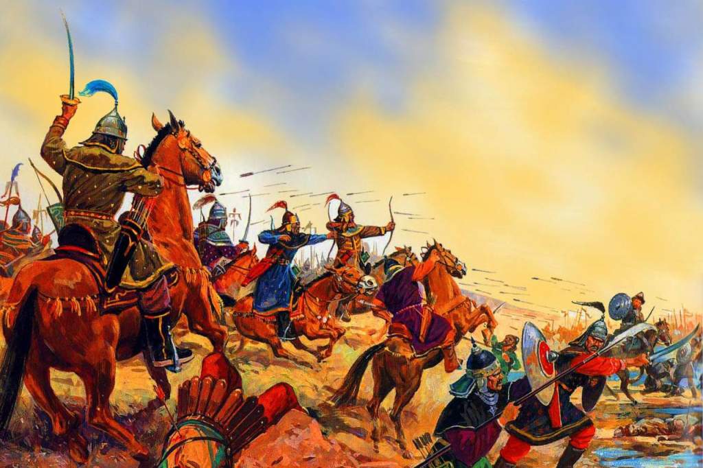 Сожжение Тимуром Азака 14 сентября 1395