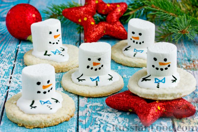 Рецепты новогодних блюд: печенье «Тающие снеговики»